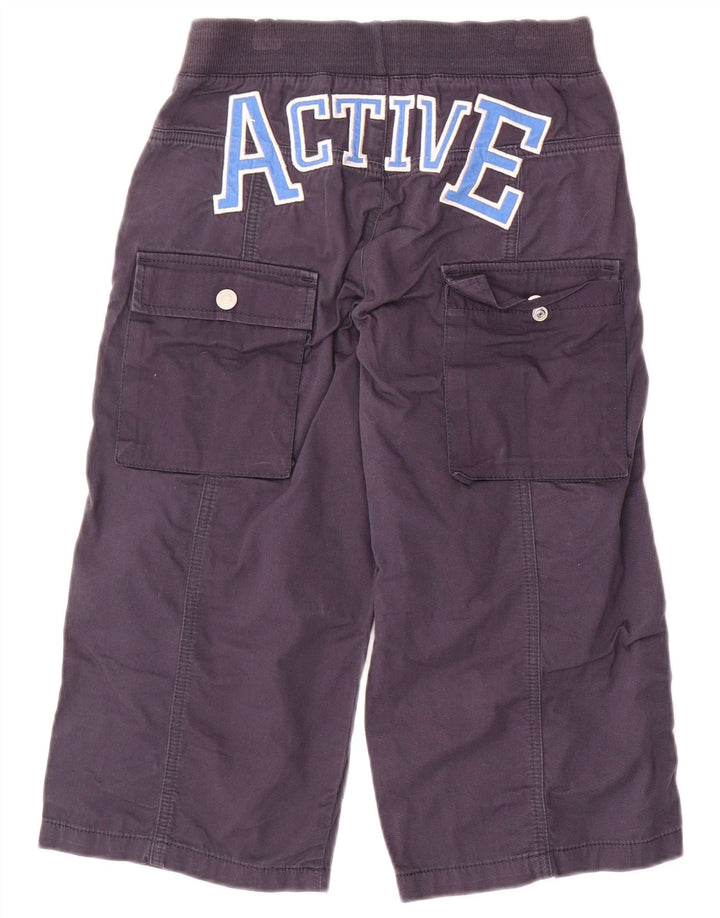 Pantaloni cargo con grafica BENETTON per ragazzi 10-11 anni XL W28 L18 Blu navy