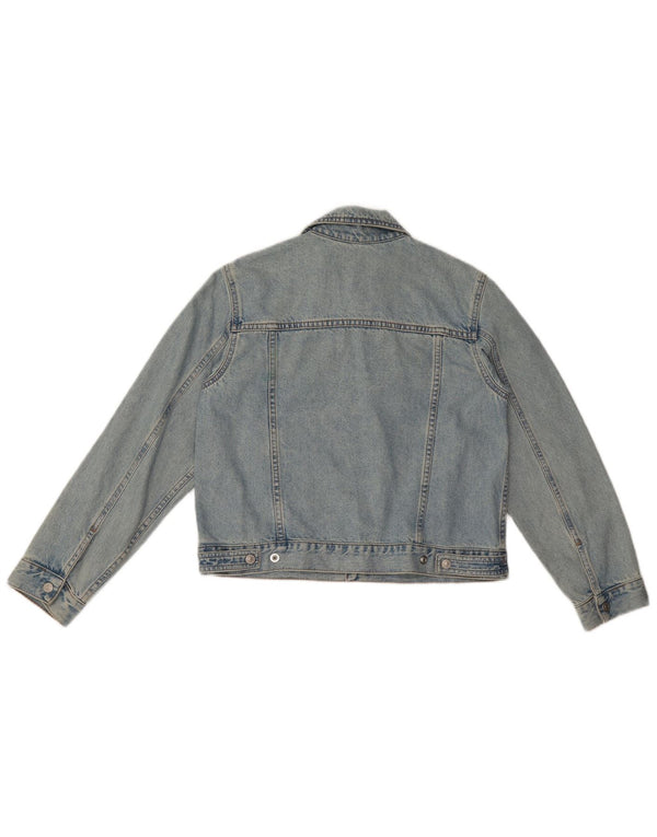 Giacca Jeans Bambina Benetton 11-12 Anni Blu