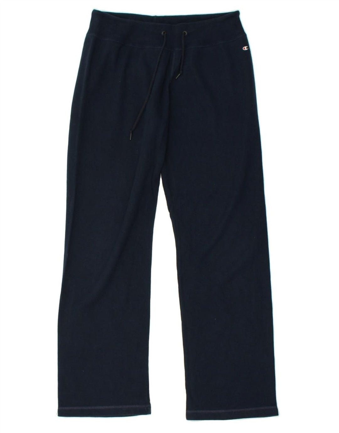 CHAMPION Womens Tracksuit Trousers UK 14 Large Navy Blue Cotton | Vintage Champion | Thrift | Second-Hand Champion | Used Clothing | Messina Hembry 