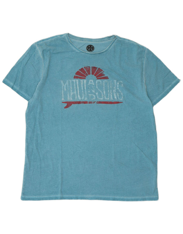 Maui and Sons T-shirt grafica da uomo 2XL Blu cotone