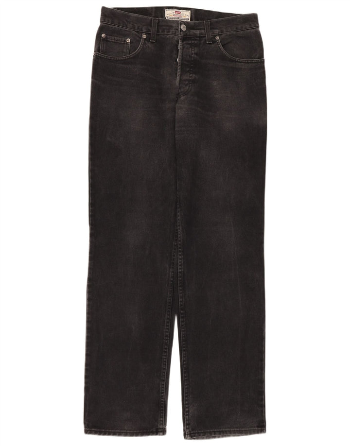 Jeans dritti da uomo Levi's W33 L34 cotone nero