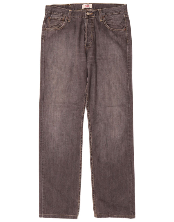 Levi's Uomo 501 Jeans dritti W32 L32 Cotone grigio
