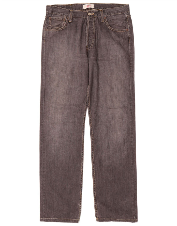 Levi's Uomo 501 Jeans dritti W32 L32 Cotone grigio