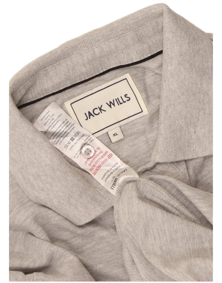 Polo da uomo Jack Wills XL in cotone grigio