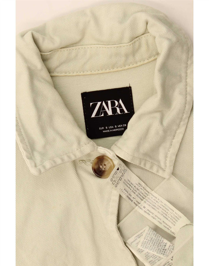 Giubbotto bomber da donna Zara UK 10 piccolo cotone verde