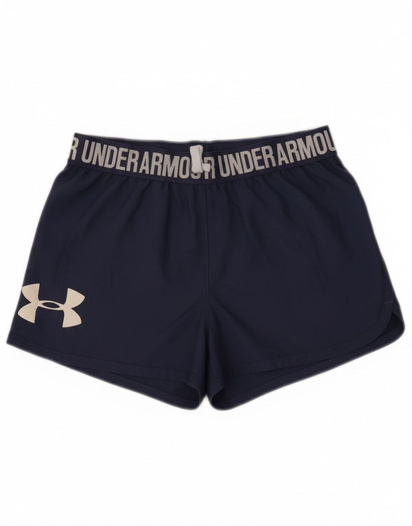 Pantaloncini sportivi Under Armour da ragazzo Heat Gear 11-12 anni, grande blu navy