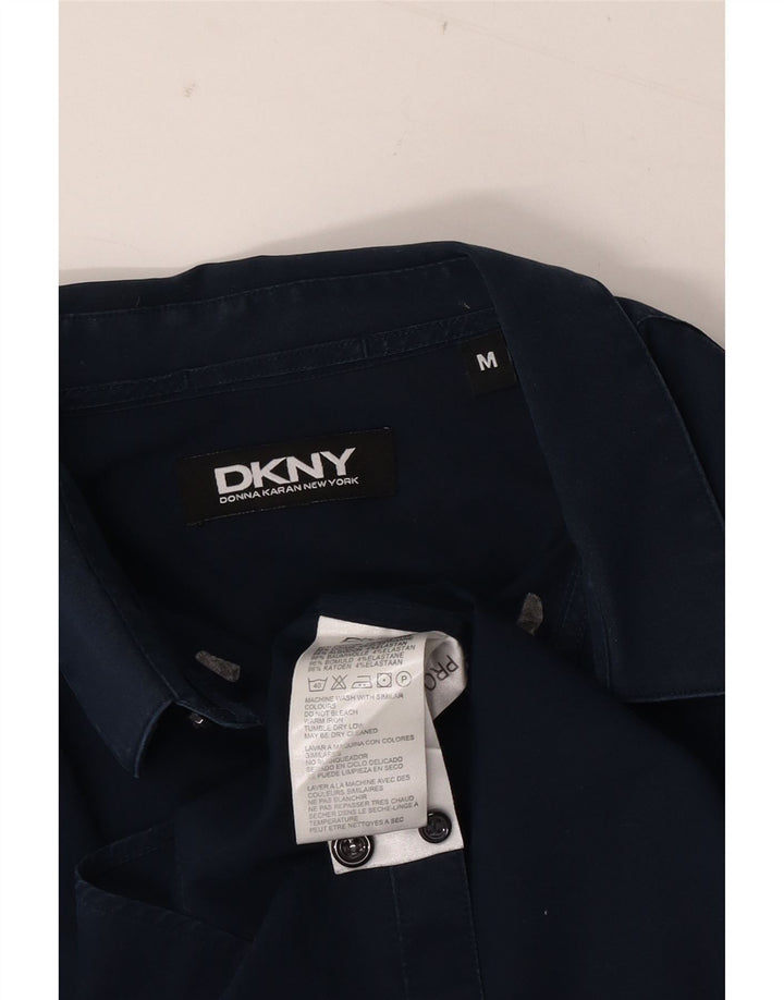 Camicia da uomo DKNY in cotone blu navy medio