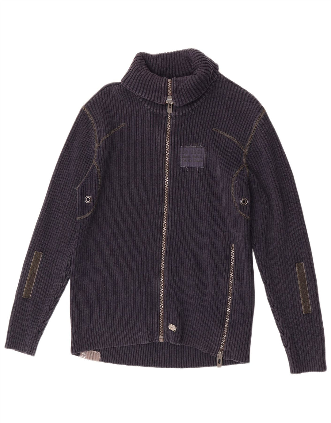 Maglione cardigan da uomo G-Star 3301 grande cotone blu navy