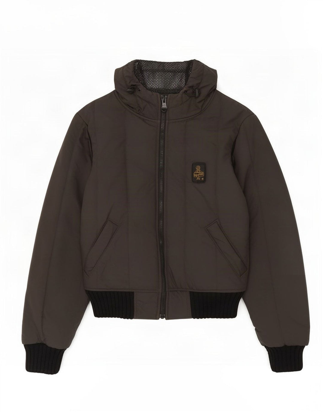Giacca a vento con cappuccio da donna Refrigiwear UK 8 Small Poliestere grigio