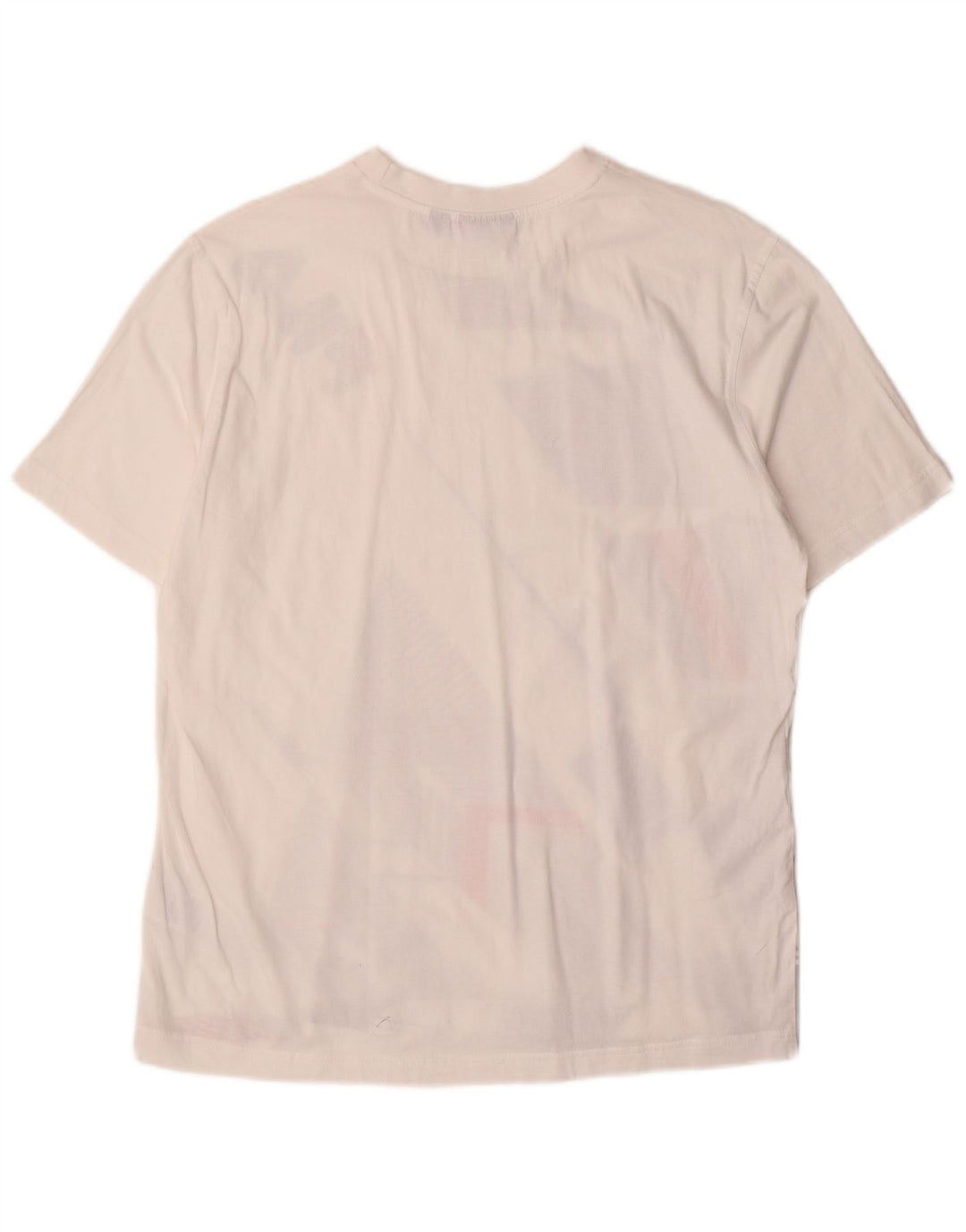 T-shirt grafica da uomo Fila Top in cotone geometrico bianco medio