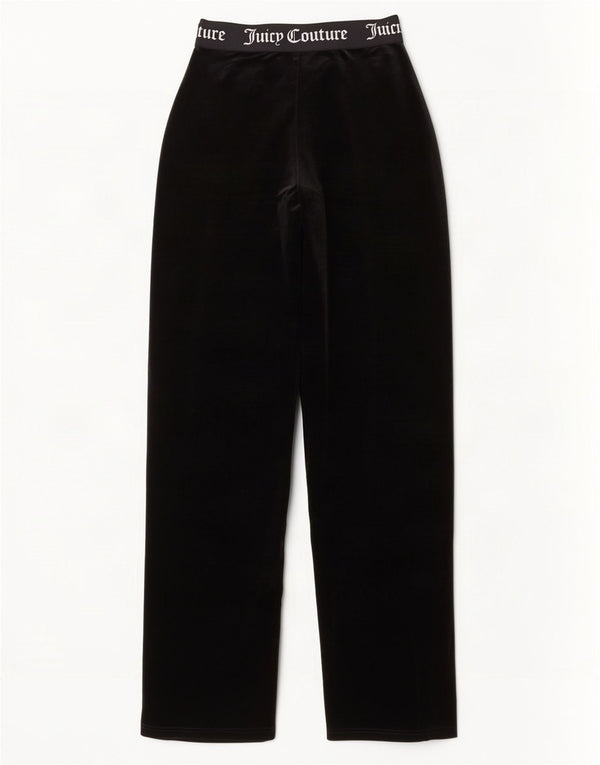 Pantaloni da tuta in velluto grafico da donna Juicy Couture XS poliestere nero