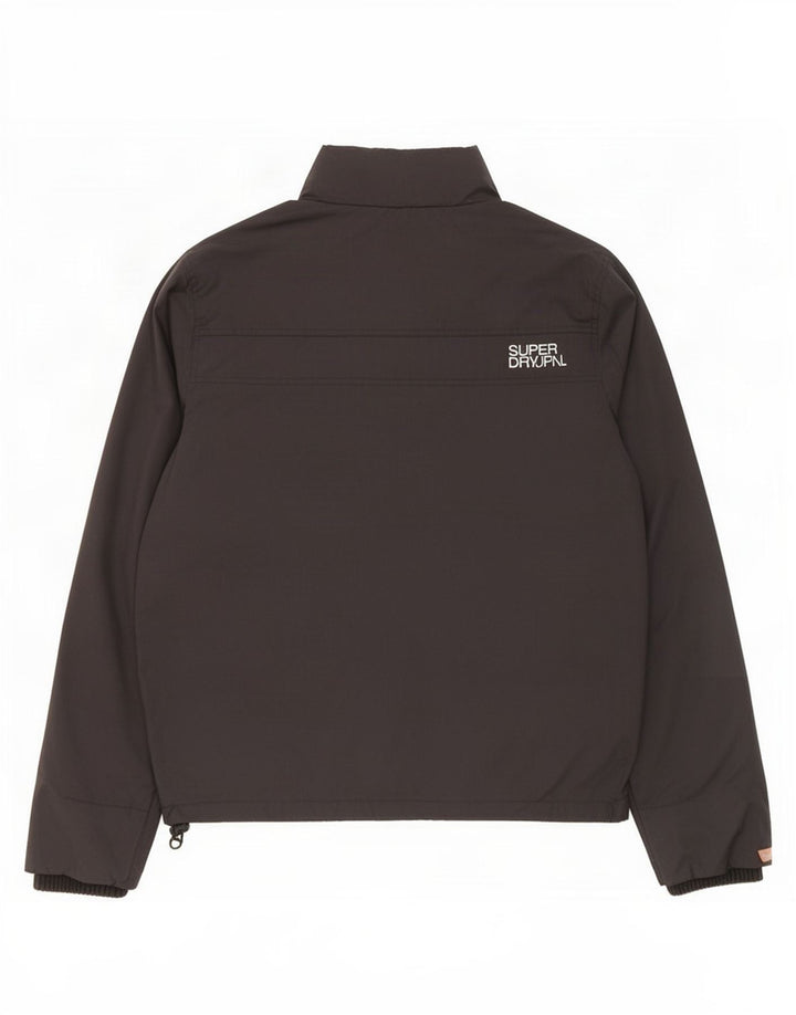 Giacca antipioggia grafica da uomo Superdry UK 40 grande nylon nero
