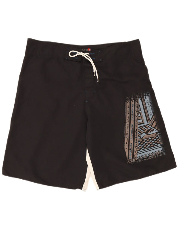 Quiksilver Pantaloncini da bagno grafici da uomo grandi color nero