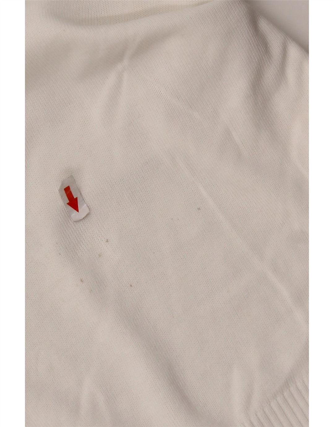 Maglione maglione con scollo a V da donna Fred Perry UK 14 grande bianco