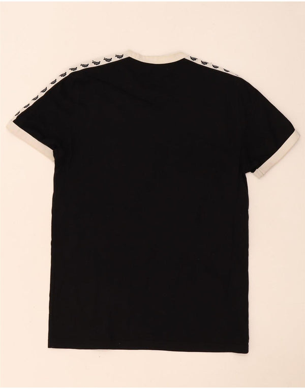 T-shirt grafica da uomo Fred Perry Top XS in cotone color block nero