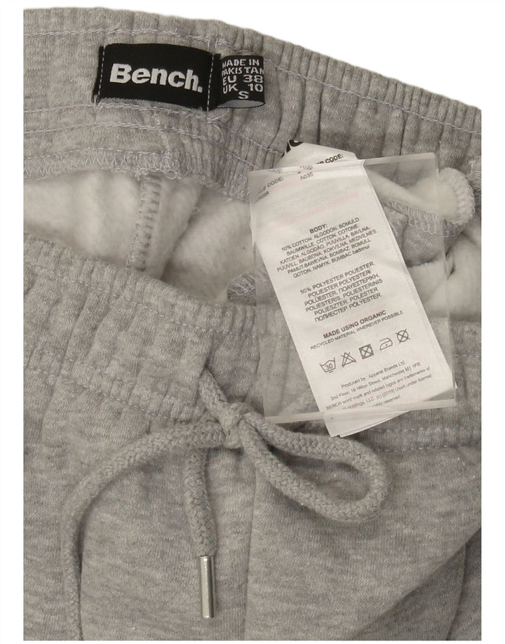 Pantaloni da tuta da donna BENCH Joggers UK 10 piccoli in cotone grigio