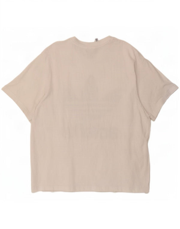 T-shirt grafica da uomo Adidas Top XL in cotone bianco