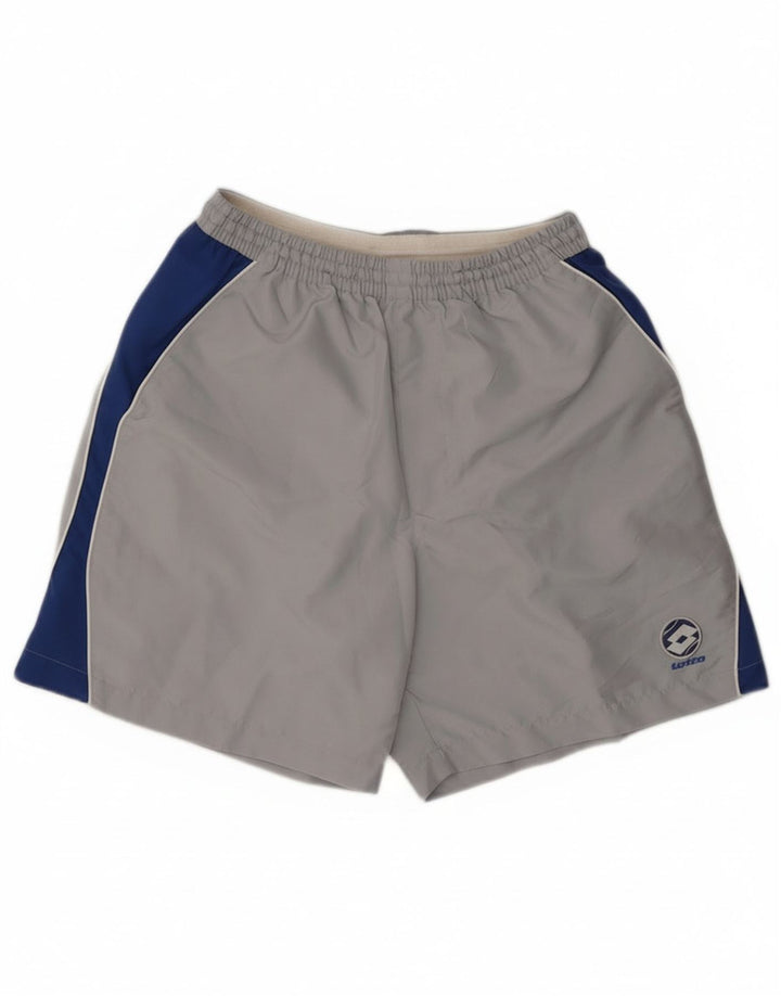 Pantaloncini sportivi da uomo Lotto UK 40/42 Large Grigio Colourblock Poliestere