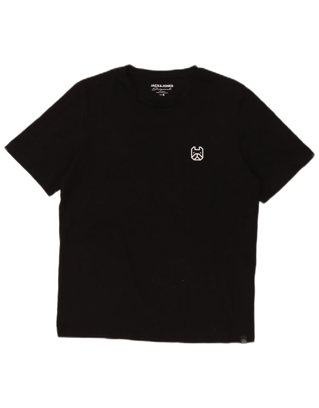 T-shirt da uomo Jack & Jones Top piccola in cotone nero