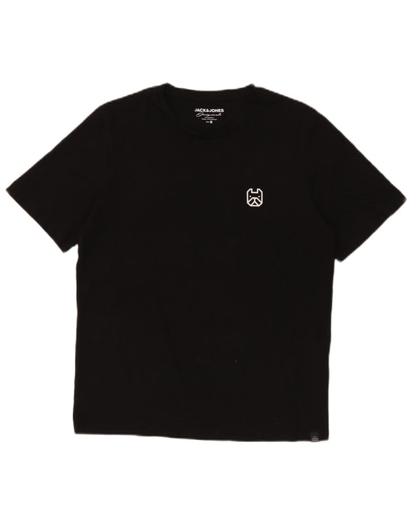 T-shirt da uomo Jack & Jones Top piccola in cotone nero