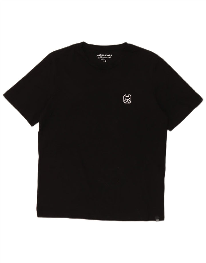 T-shirt da uomo Jack & Jones Top piccola in cotone nero