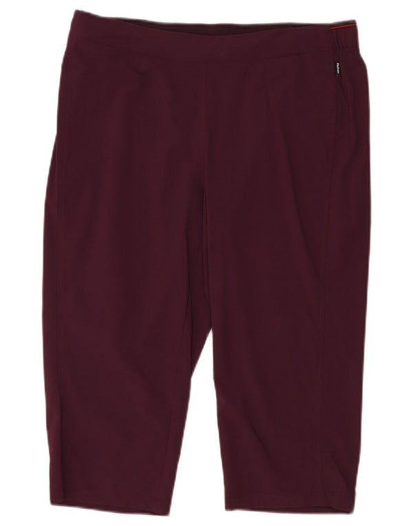 Leggings Capri da donna Rohan UK 14 Large Bordeaux Poliammide