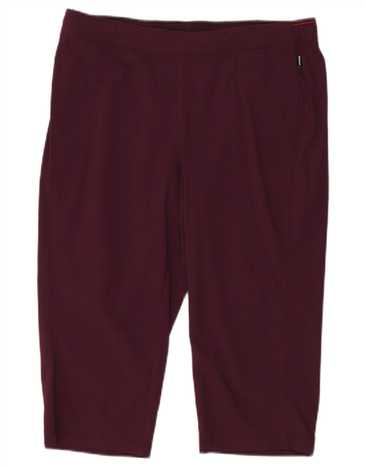 Leggings Capri da donna Rohan UK 14 Large Bordeaux Poliammide