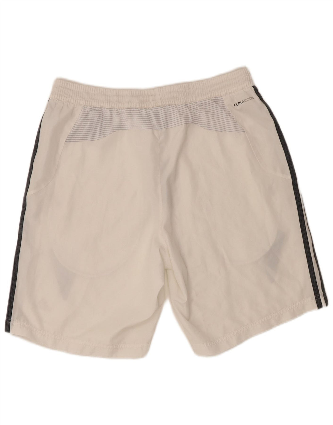 Pantaloncini sportivi Adidas Climacool da uomo, poliestere color block bianco medio