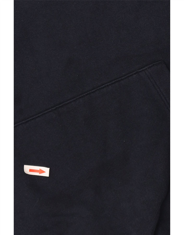 Jack & Jones Felpa con cappuccio grafica da uomo in cotone medio blu navy