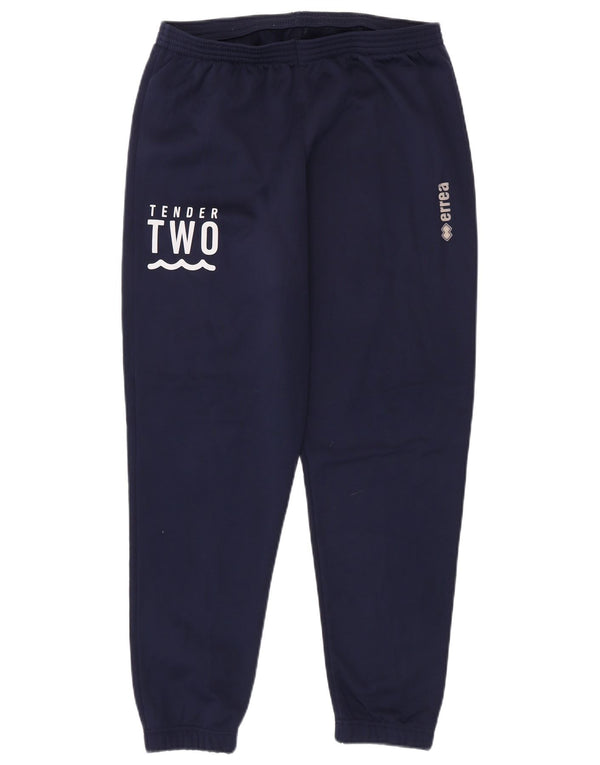Errea Mens Graphic Tracksuit Trousers Joggers Large  Navy Blue Polyester