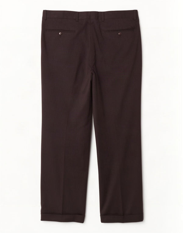 Pantaloni da abito con pegging da uomo Hugo Boss W34 L30 in lana nera