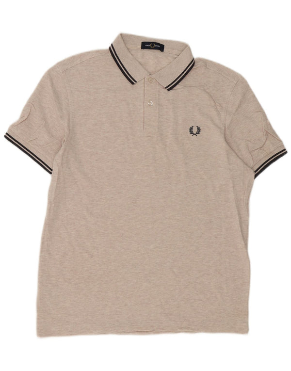 Polo da uomo Fred Perry grande in cotone beige