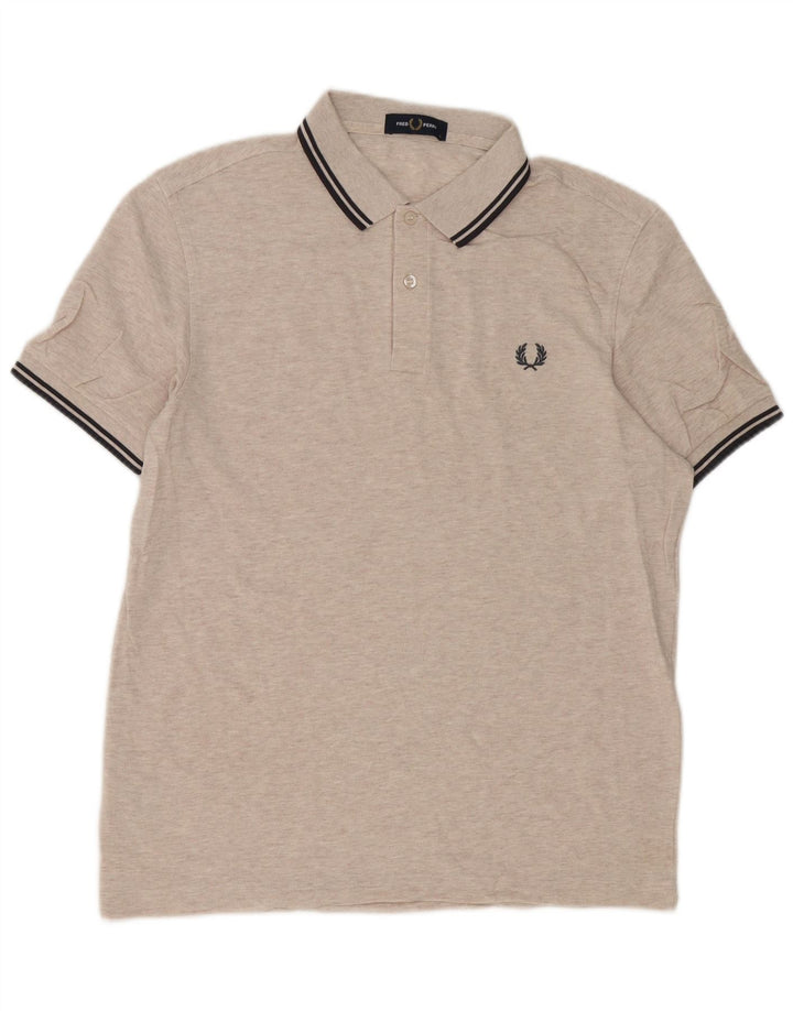 Polo da uomo Fred Perry grande in cotone beige