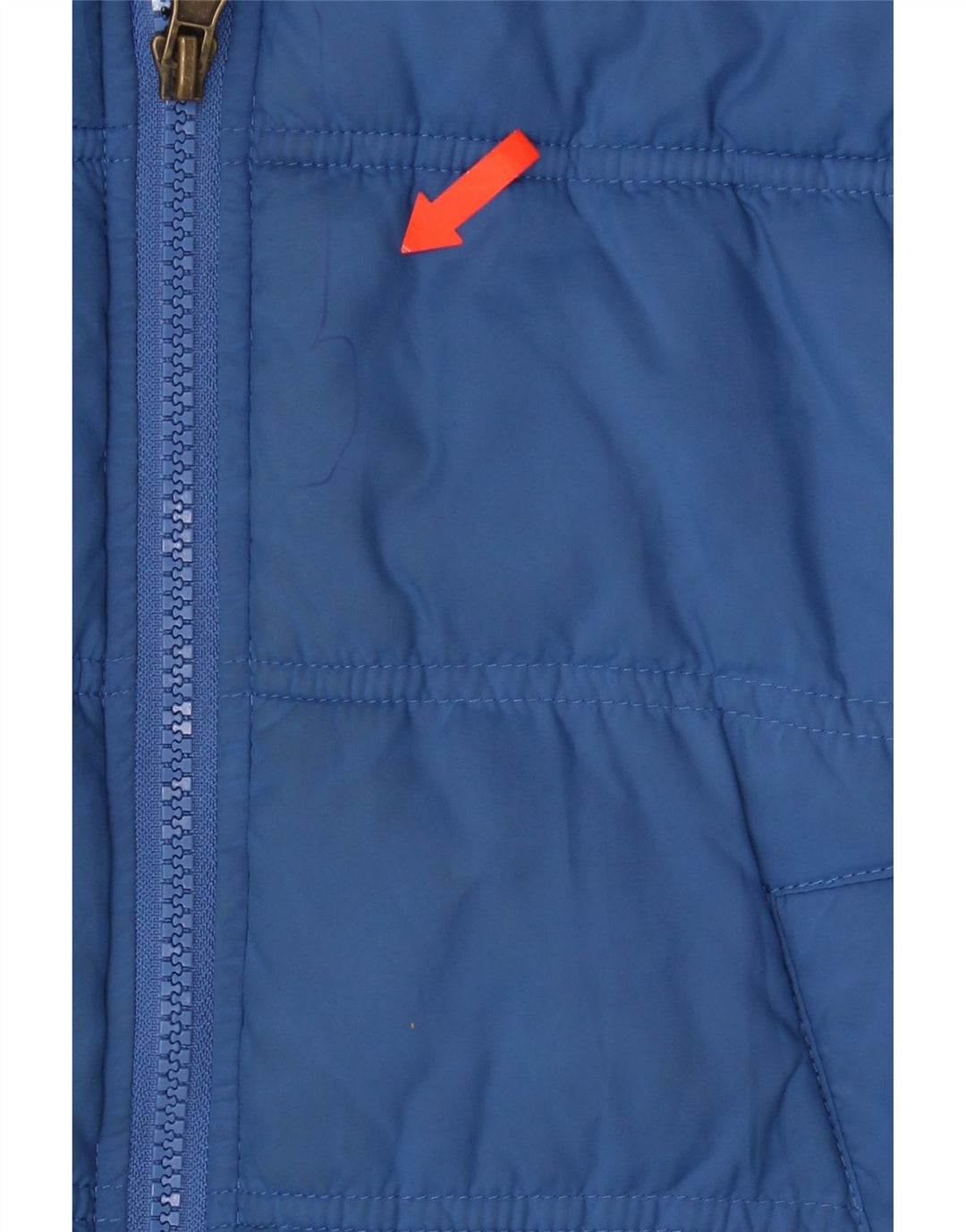 Gilet imbottito con cappuccio per ragazzi Benetton 11-12 anni Large Blu in poliestere