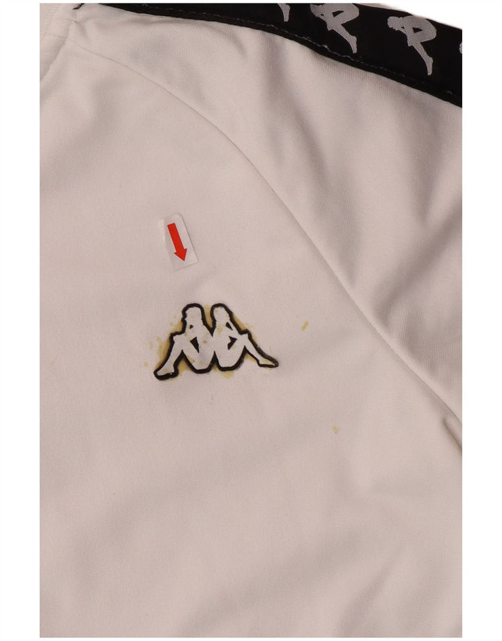 Giacca da ginnastica grafica per ragazze KAPPA 11-12 anni piccola bianca