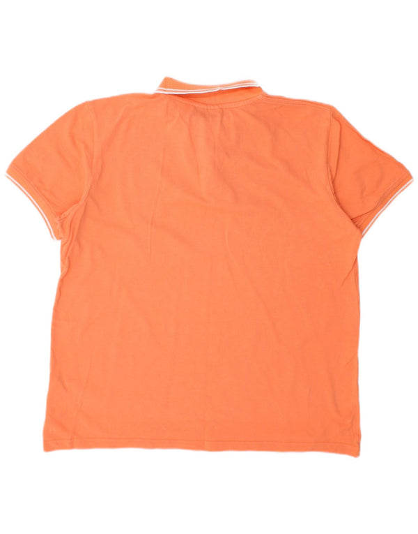 Polo Uomo Kappa Large Arancione In Cotone