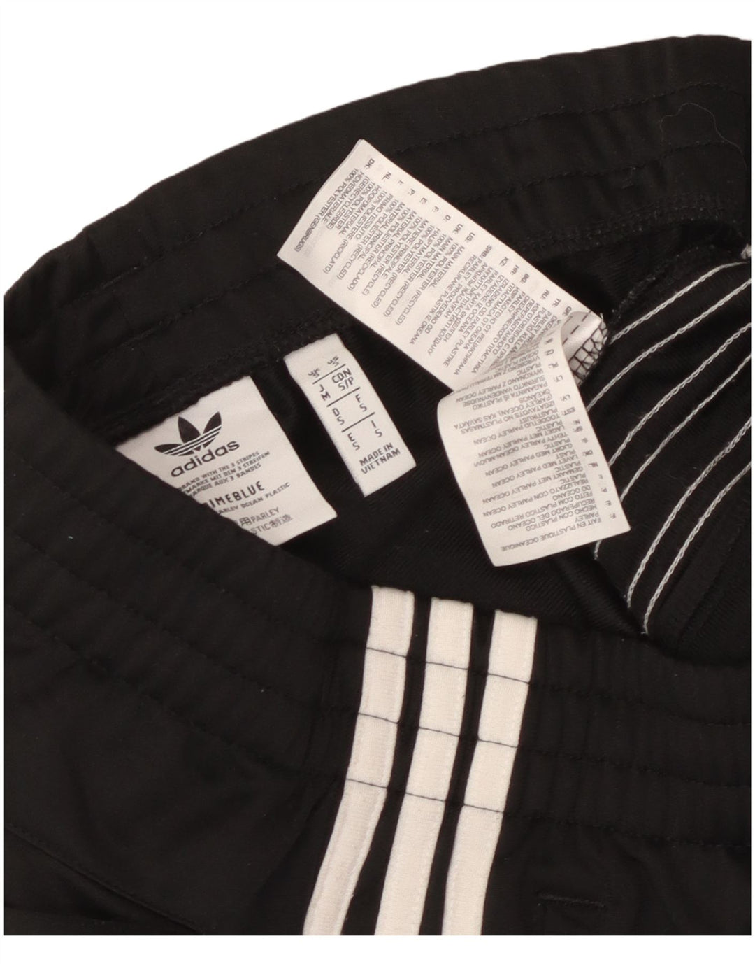 Pantaloni da tuta da uomo Adidas Small neri in poliestere