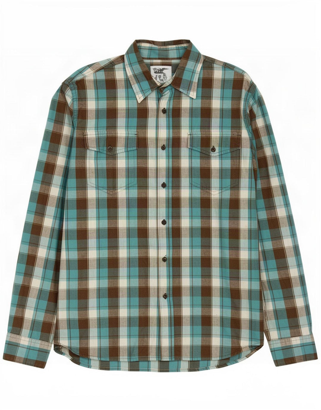 Camicia da uomo Lee in cotone a quadri grandi blu