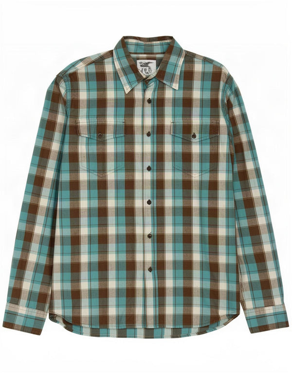 Camicia da uomo Lee in cotone a quadri grandi blu