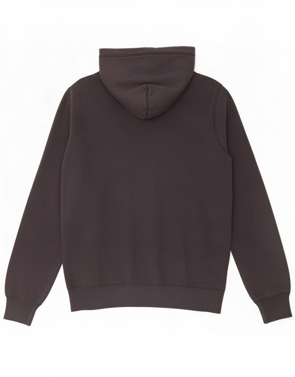 Felpa con cappuccio e zip grafica da donna Nike UK 14 cotone nero medio