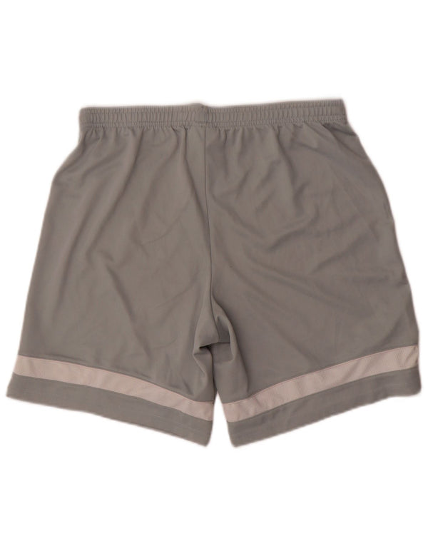 Pantaloncini sportivi Nike Dri Fit da uomo in poliestere color block grigio medio
