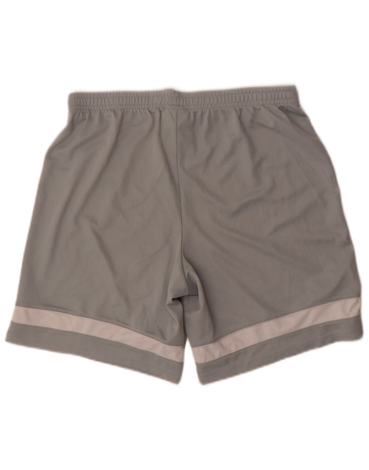 Pantaloncini sportivi Nike Dri Fit da uomo in poliestere color block grigio medio