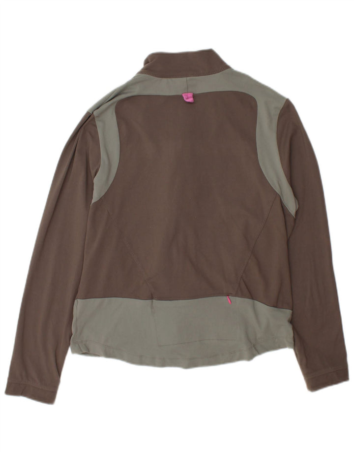 Giacca da ginnastica da donna Marks & Spencer UK 14 Large Marrone Colorblock