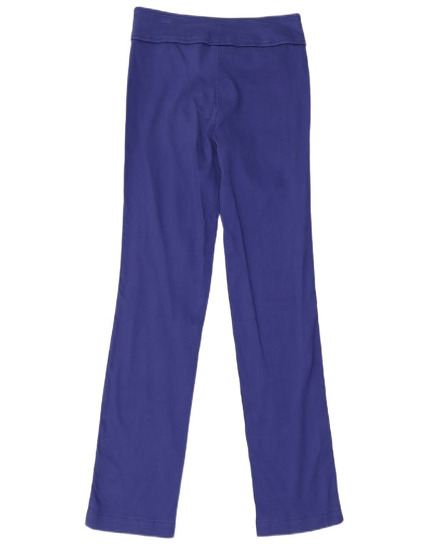Pantaloni casual slim da donna Versace IT 40 Small W26 L30 Blu cotone