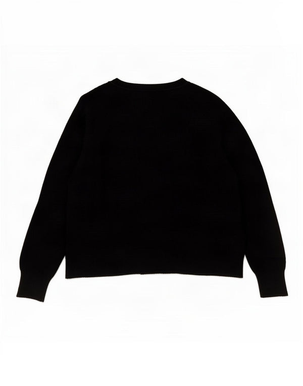 Maglione cardigan da donna Marks & Spencer UK 20 2XL viscosa nera