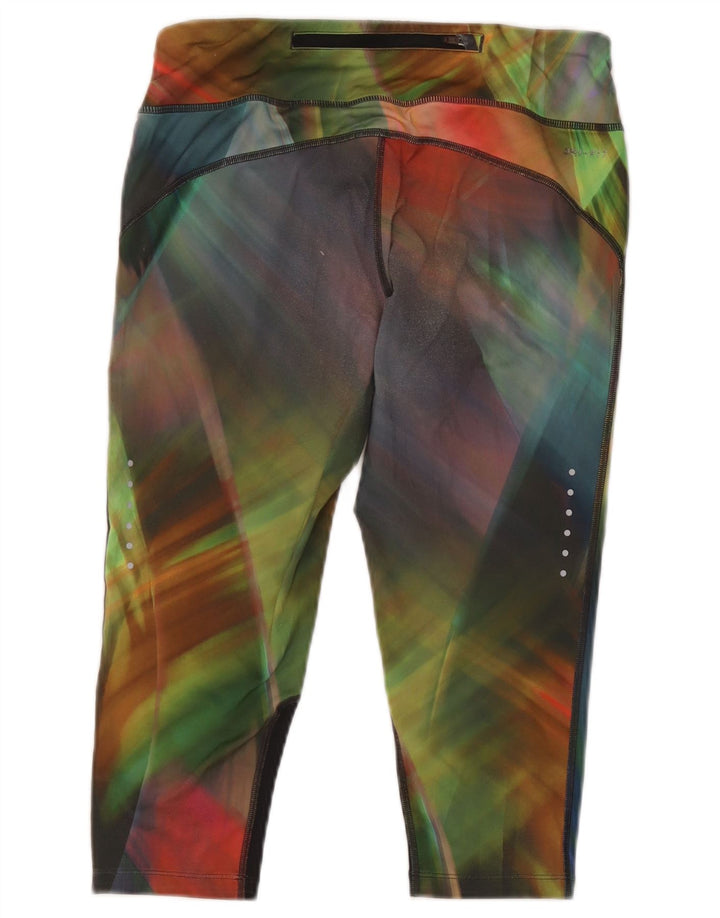 Leggings Nike Dri Fit Capri da donna UK 14 medio multicolore Tie Dye