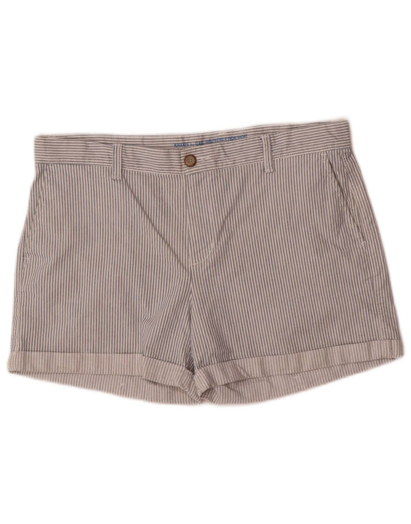 Pantaloncini chino Gap da donna Girlfriend UK 14 Large W34 cotone gessato bianco