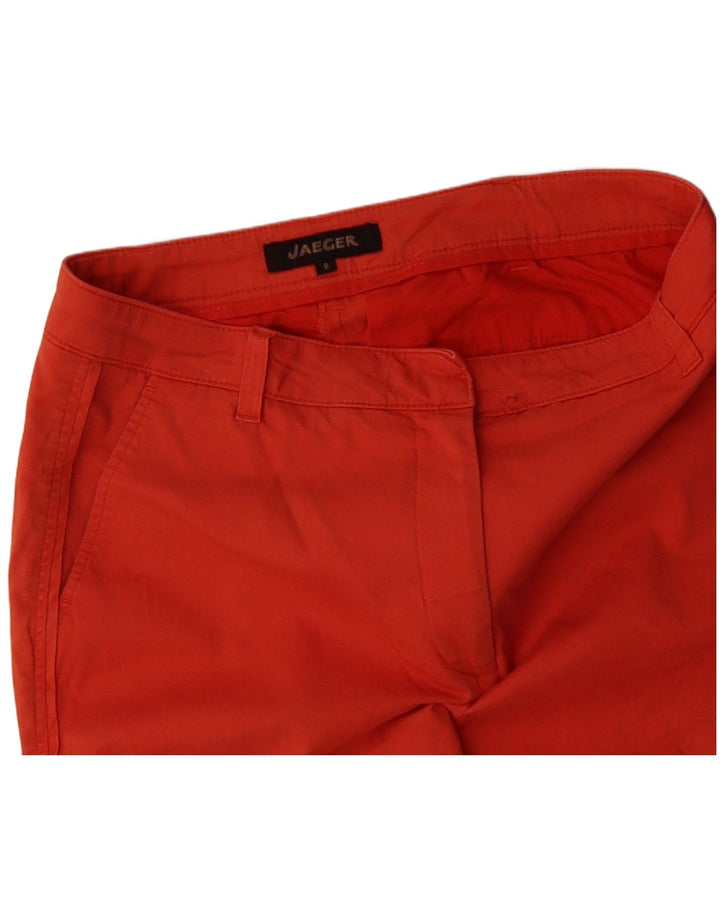 JAEGER Womens Slim Chino Trousers UK 8 Small W30 L24 Orange