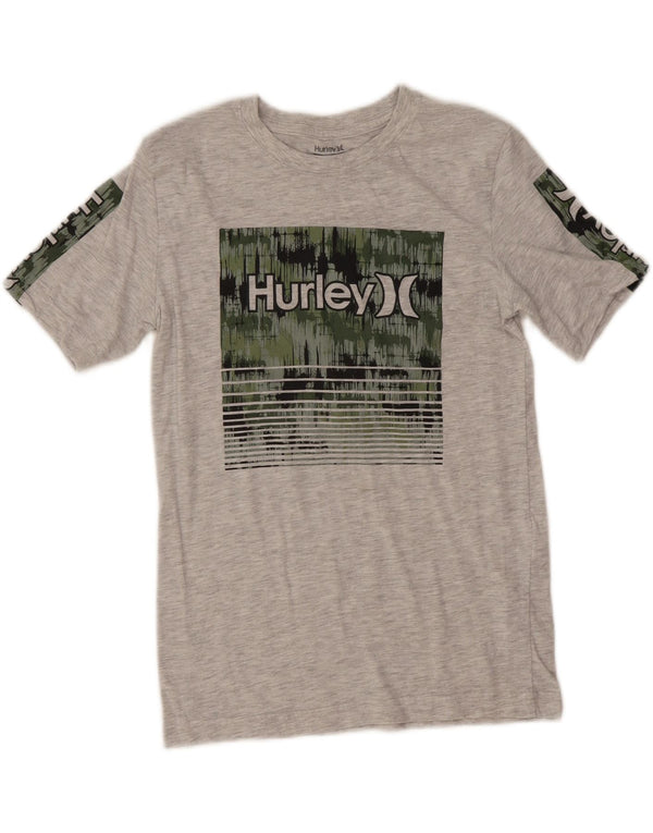 T-shirt grafica per ragazzi Hurley Top 12-13 anni Large in cotone grigio