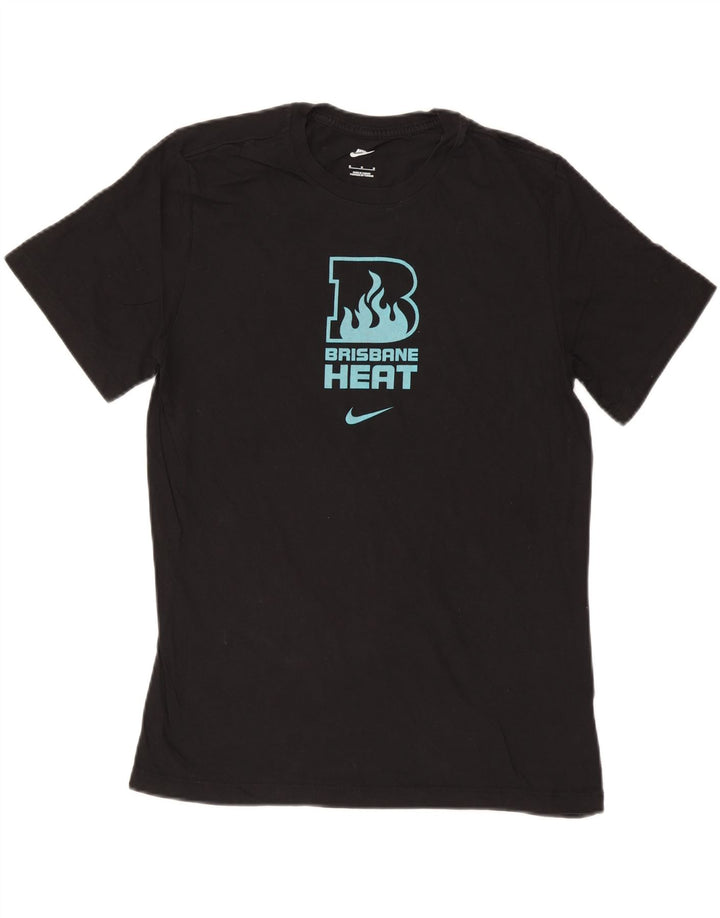 T-shirt grafica da uomo Nike Top in cotone nero medio